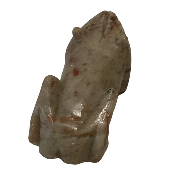 Vintage Stone Frog Figurine‎ Statue Sculpture Carving Folk Art Decor Collectible - Picture 3 of 14